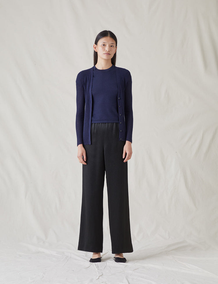 The Whisper Cardigan in Navy