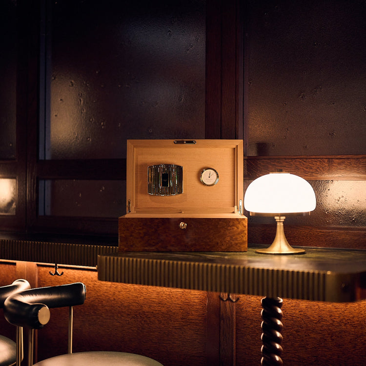 Heritage Humidor in Burr Walnut
