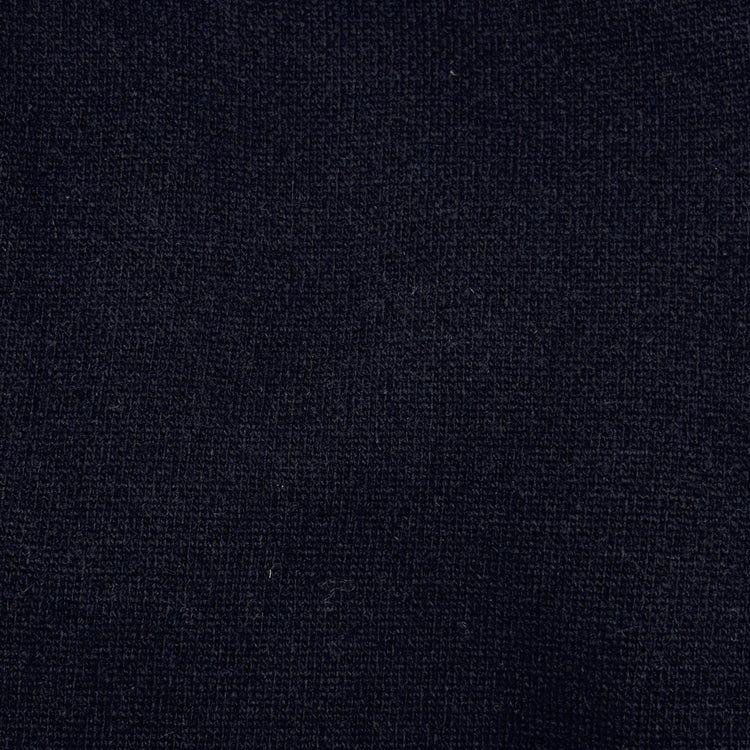Single Breasted Cashmere Blend Knitted Blazer In Navy