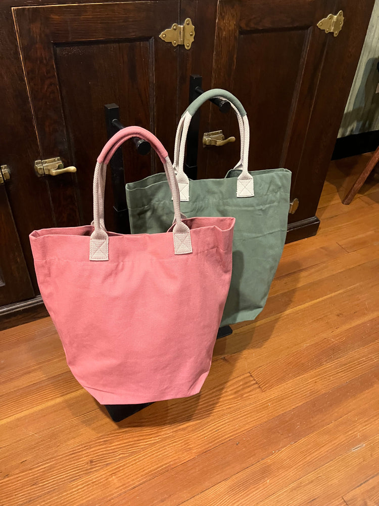 LIGHT CANVAS TOTE & POCHETTE SET