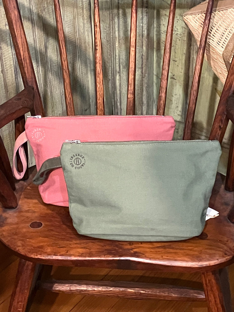 LIGHT CANVAS TOTE & POCHETTE SET