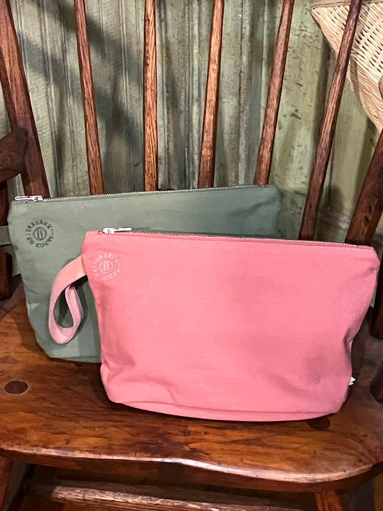 LIGHT CANVAS TOTE & POCHETTE SET