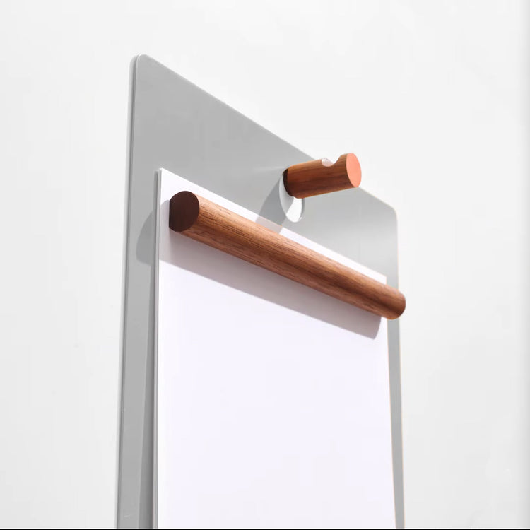 Magnetic Wall Clipboard in Grey/Orange