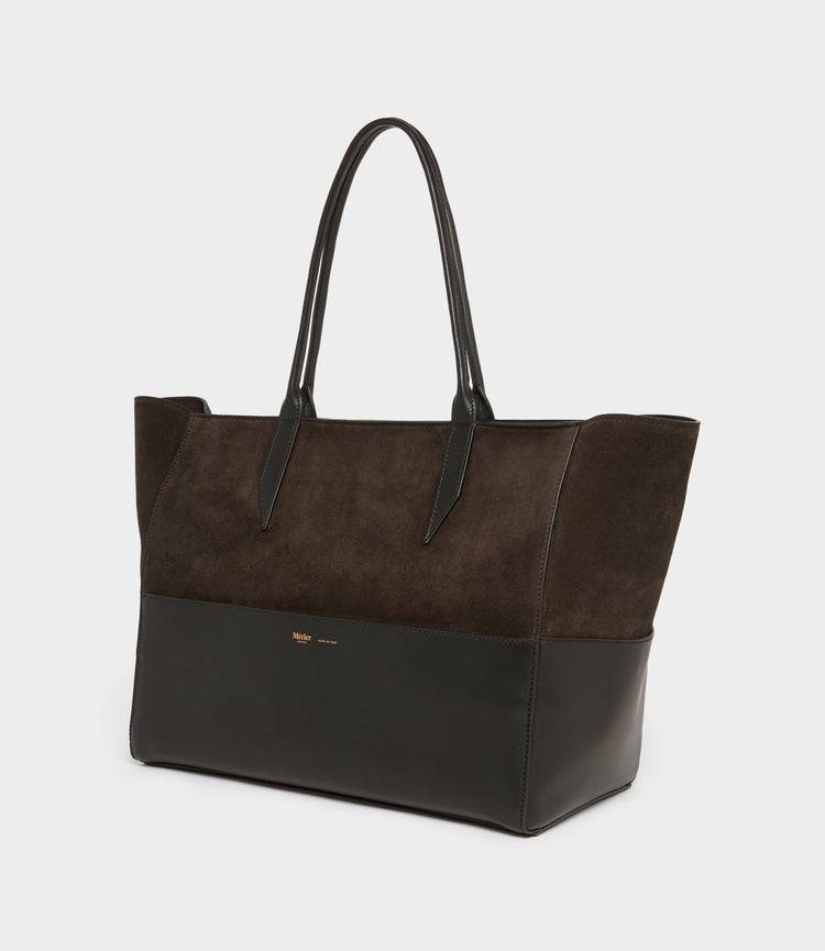 Large Incognito Cabas in Chocolate and Black