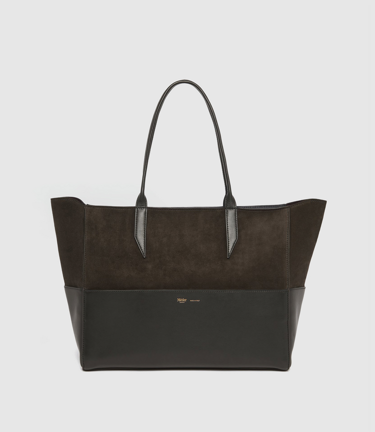 Large Incognito Cabas in Chocolate and Black