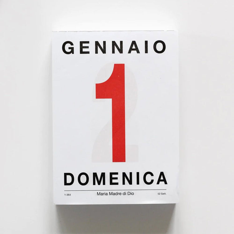 Italian Desk Calendar Pads 2025