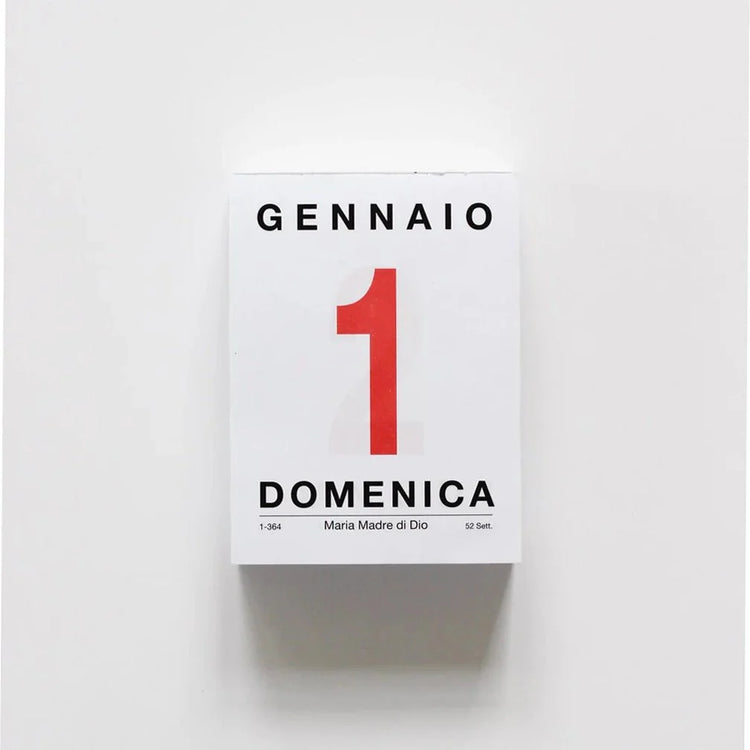 Italian Desk Calendar Pads 2025