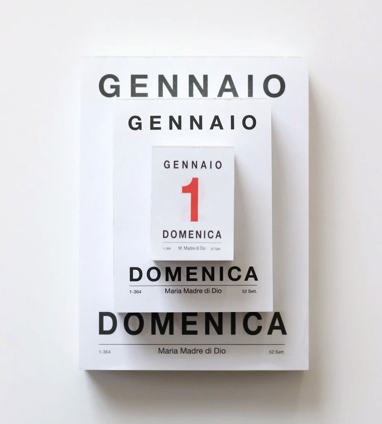 Italian Desk Calendar Pads 2025