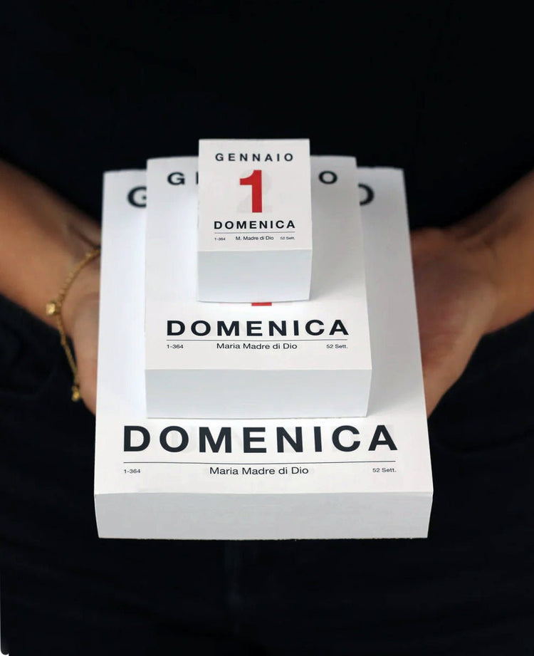 Italian Desk Calendar Pads 2025