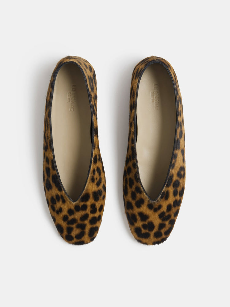 Luna Slipper in Leopard Calf Hair