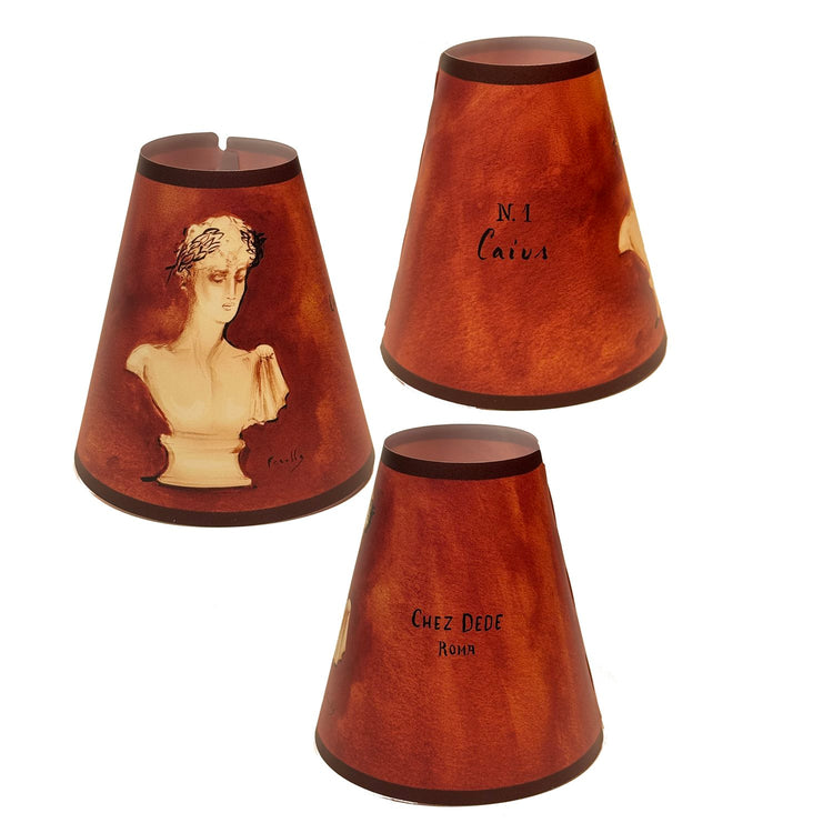 Home Theatre Tabletop Lampshades, Set of Four