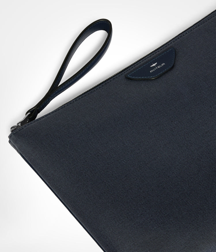 Newport Laptop Case in Blu Nautico