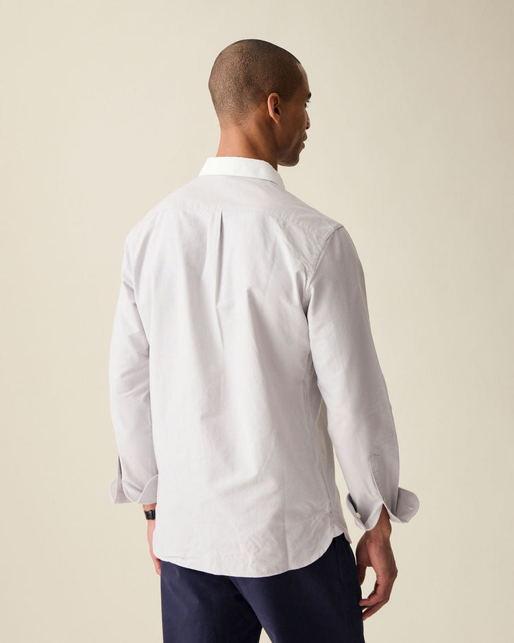 ‘Le Original’ Gray Contrast Oxford Shirt