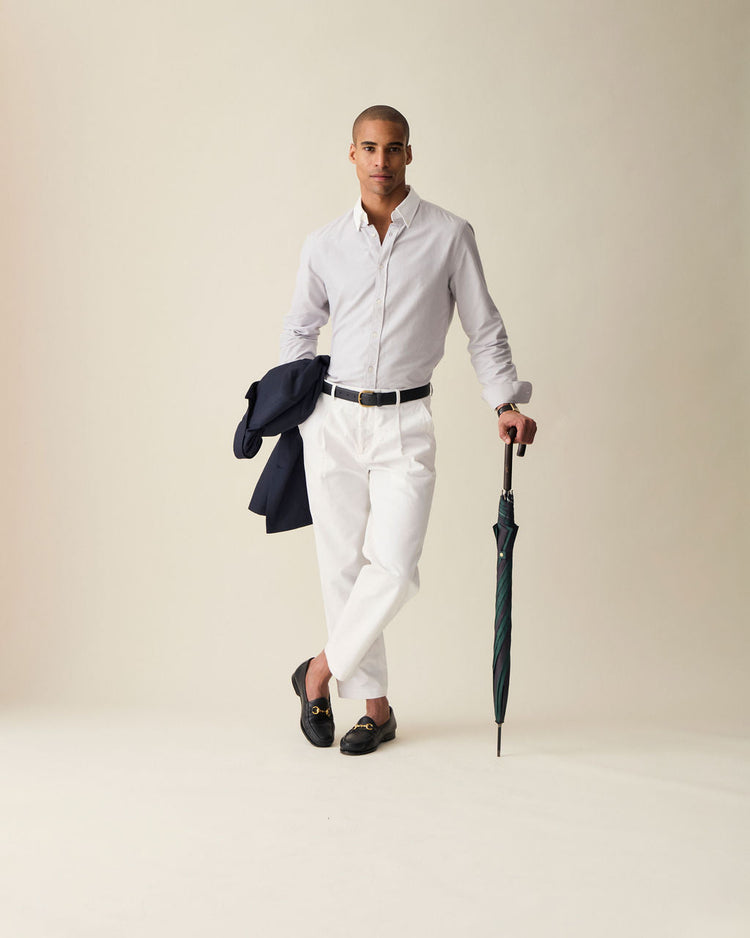 ‘Le Original’ Gray Contrast Oxford Shirt
