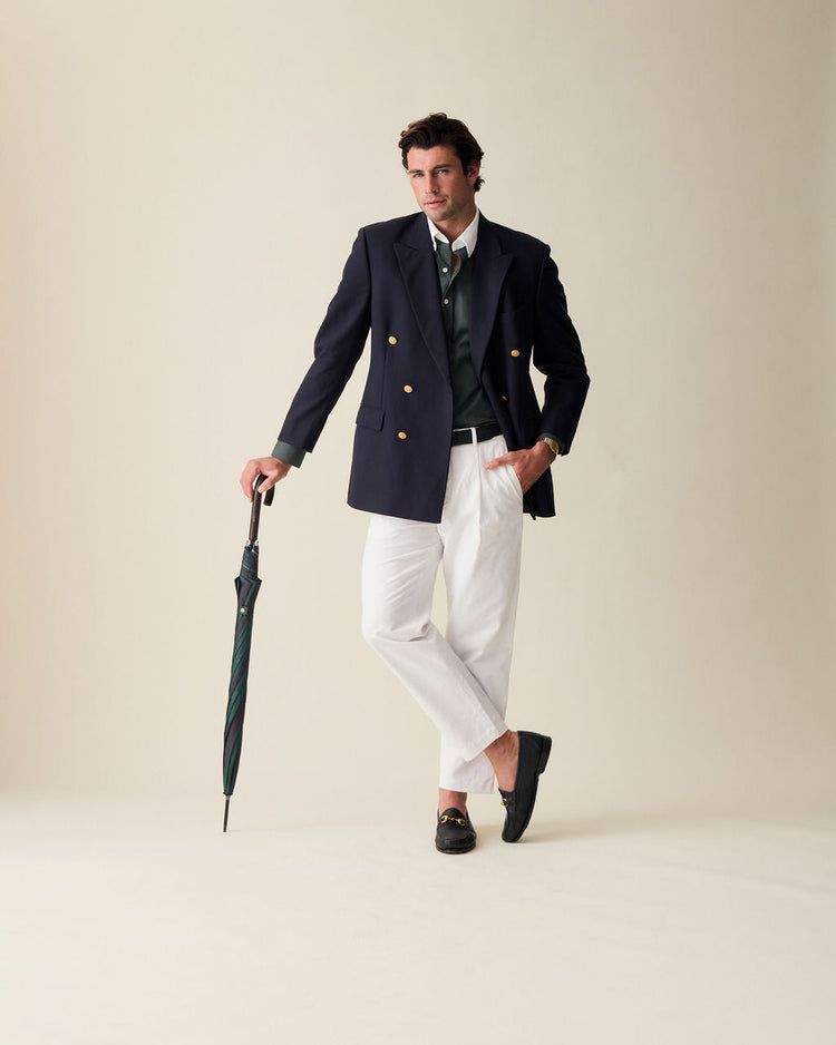 ‘Le Original’ Hunter Green Contrast Oxford Shirt