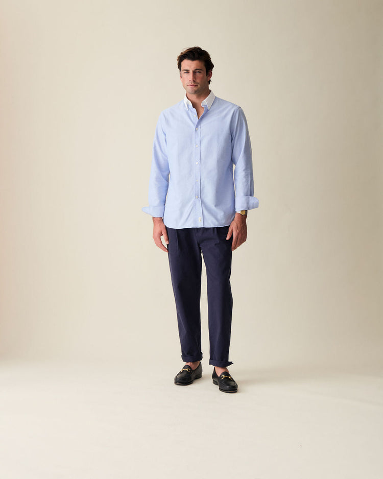 ‘Le Original’ Blue Contrast Oxford Shirt