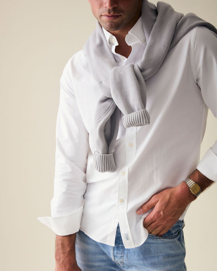 ‘Le Blanc’ White Classic Oxford Shirt