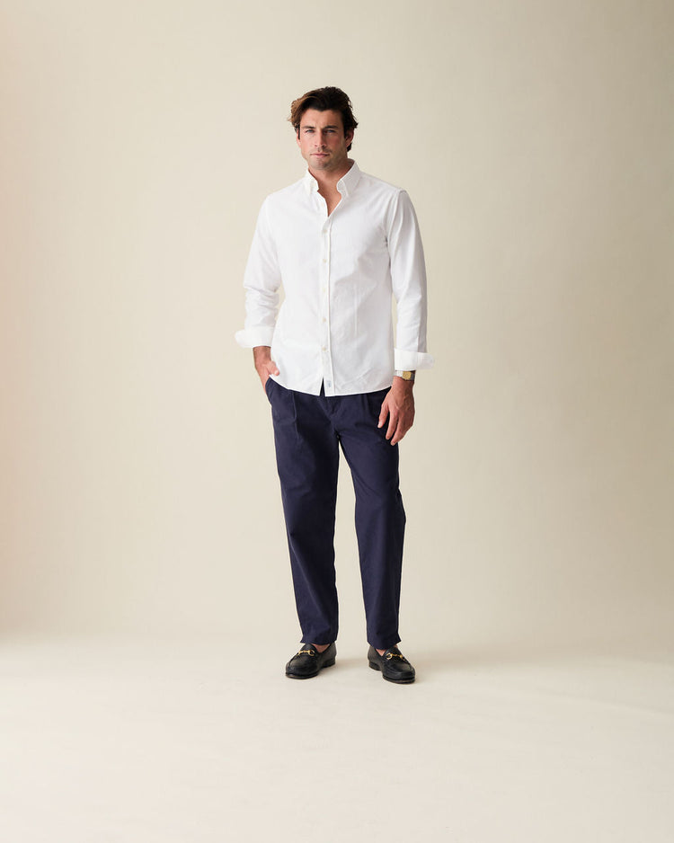 ‘Le Blanc’ White Classic Oxford Shirt