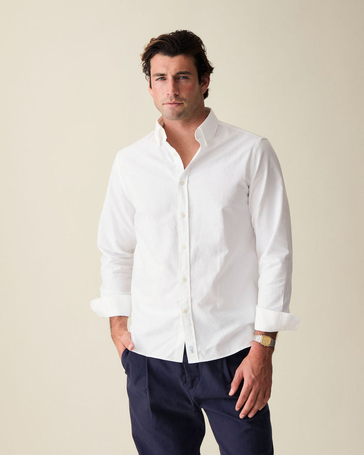 ‘Le Blanc’ White Classic Oxford Shirt