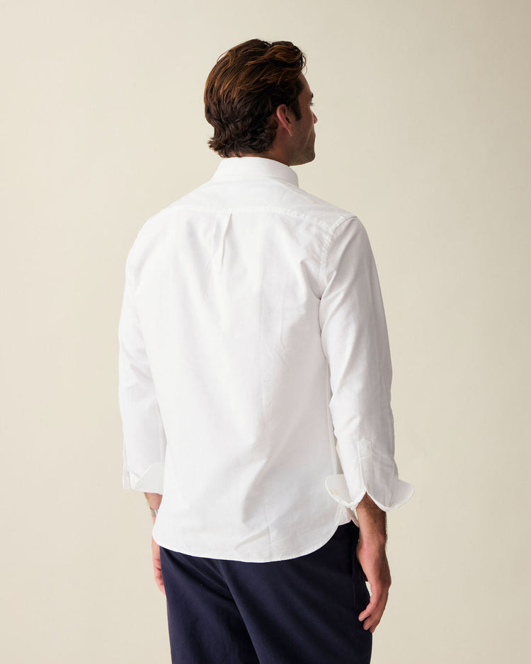 ‘Le Blanc’ White Classic Oxford Shirt