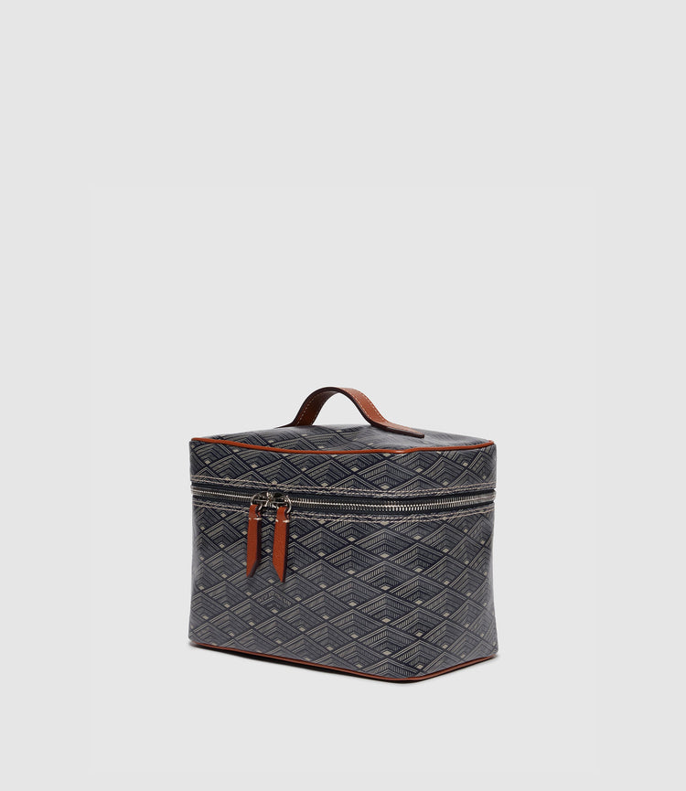 Long Haul Toiletries Pouch in Signature Navy Canvas