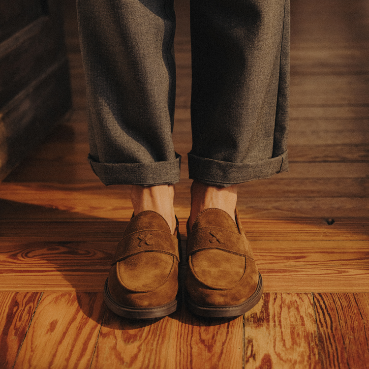 Men’s Brown Suede Lug Centesimo