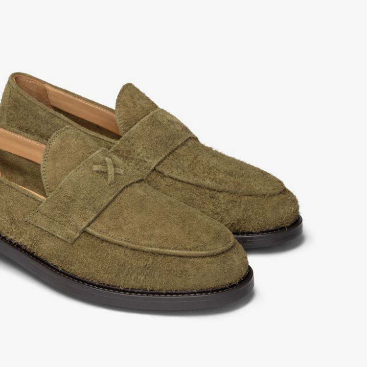 Men’s Antelope Textured Suede Lug Centesimo