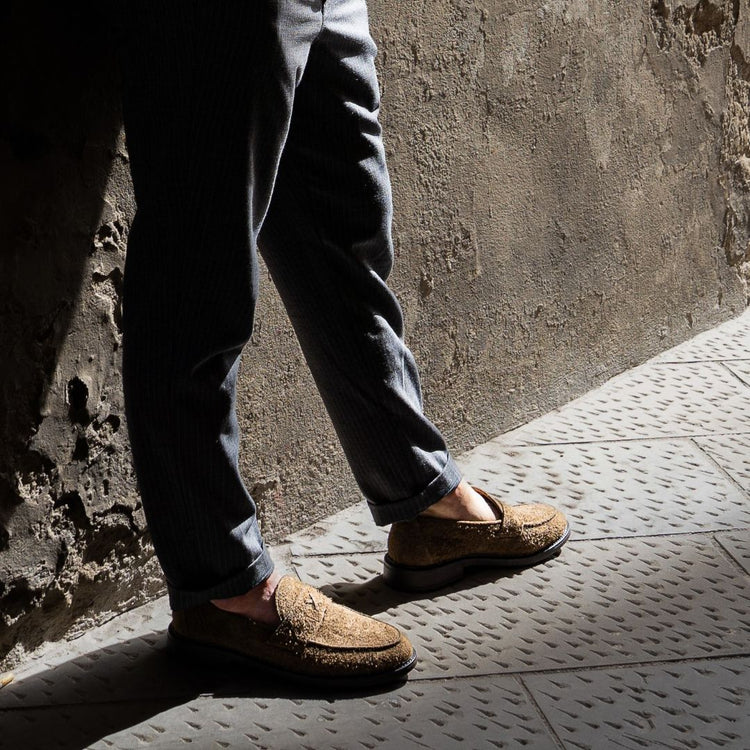 Men’s Antelope Textured Suede Lug Centesimo