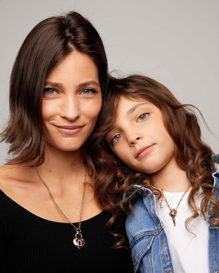 Lock & Key “Mommy & Me” Necklace Set