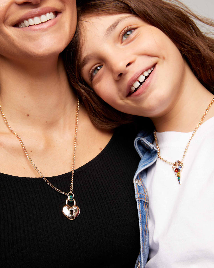 Lock & Key “Mommy & Me” Necklace Set