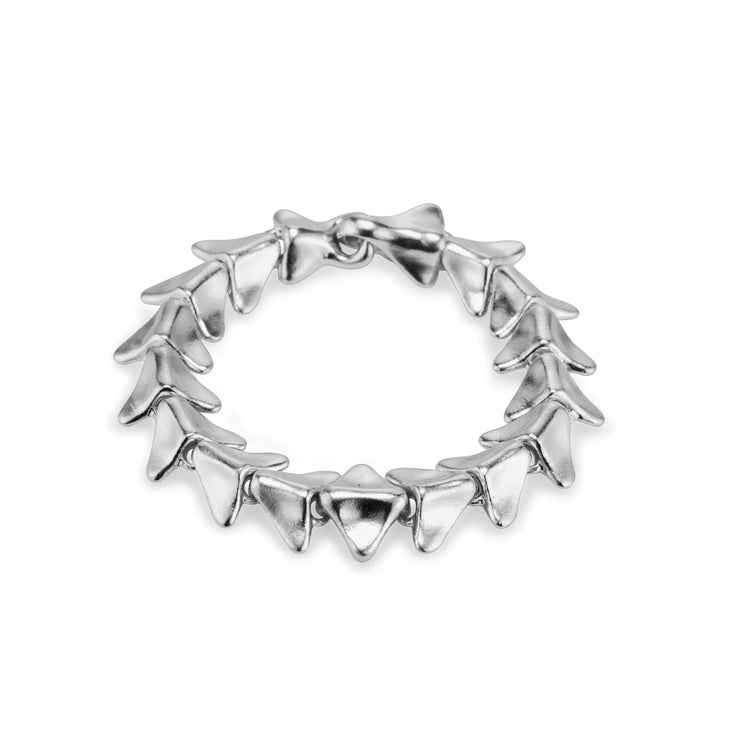Fishbone Bracelet in 24k Platinum