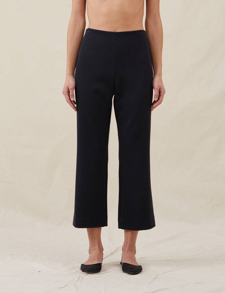 The Cropped Pants in Wool Twill