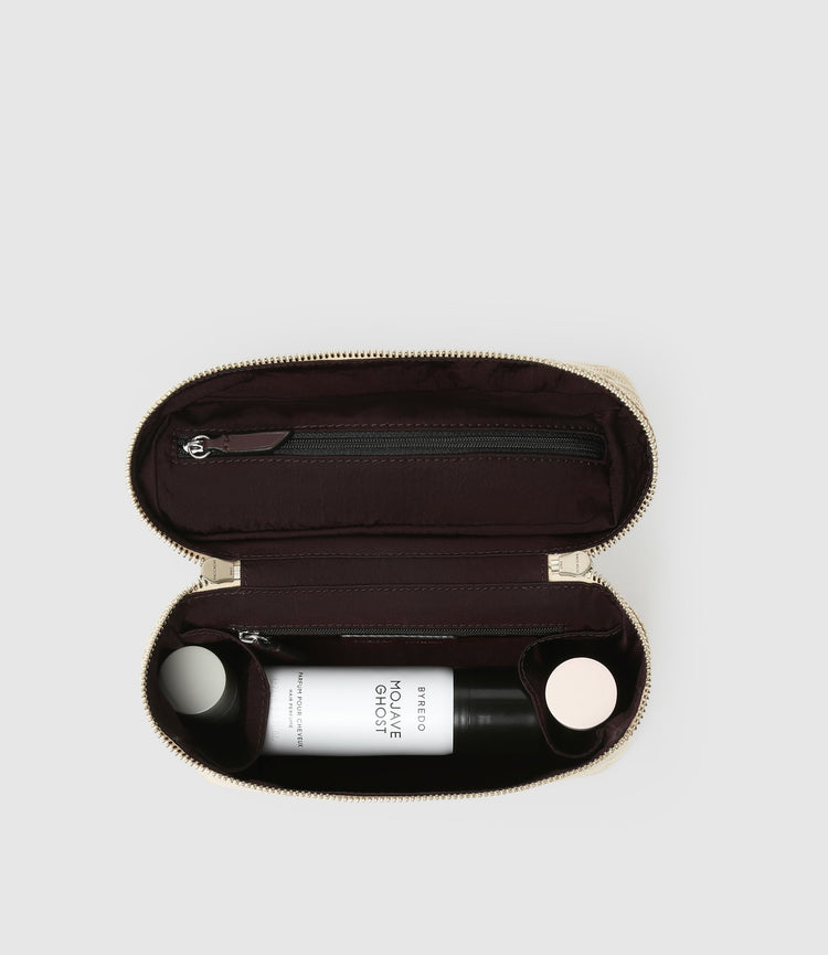 Many Day Toiletries Pouch in Signature Light Canvas