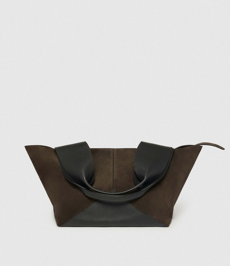 Market Weekend Bag in Chocolate and Black