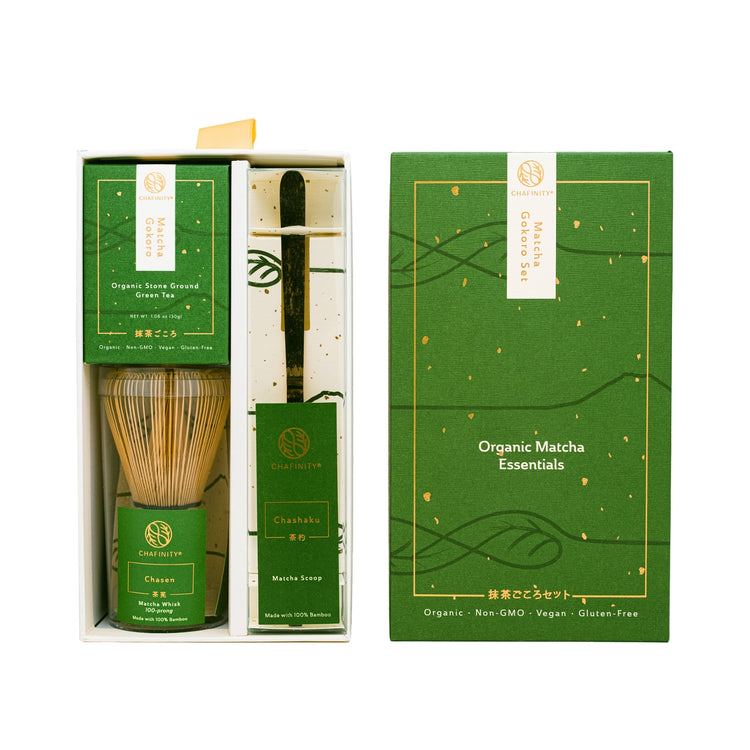 Organic Matcha Essentials | Organic Green Tea, Whisk, Scoop