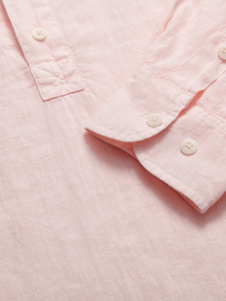 Men’s Pastel Pink Hoffman Linen Shirt