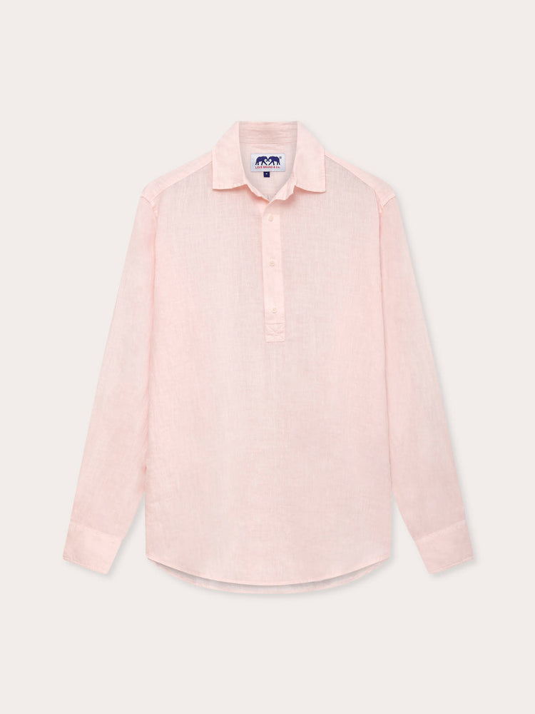 Men’s Pastel Pink Hoffman Linen Shirt
