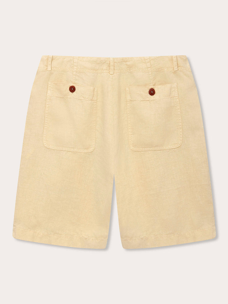 Men’s Stone Burrow Linen Shorts