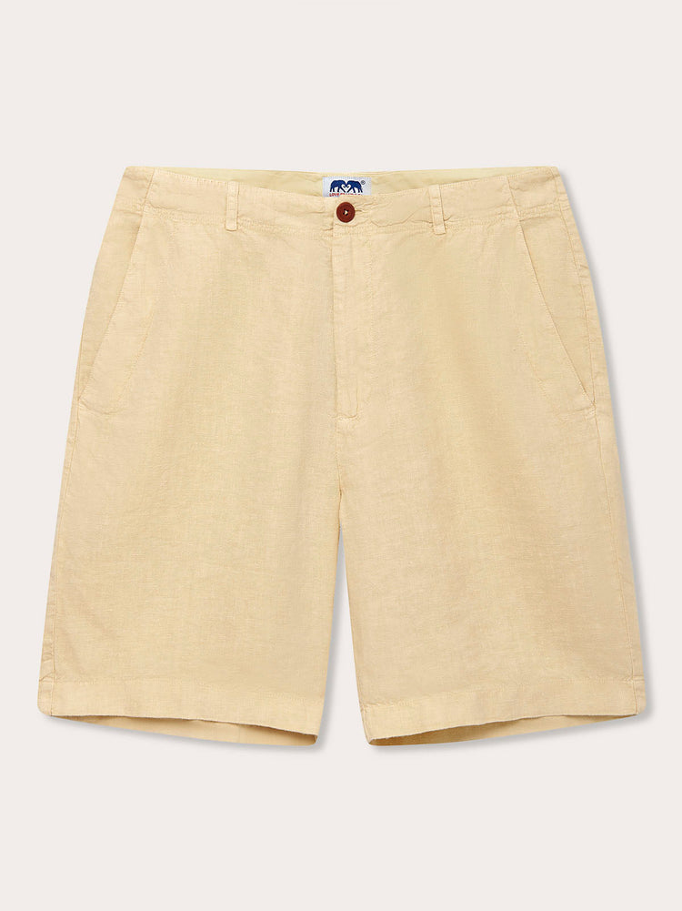 Men’s Stone Burrow Linen Shorts