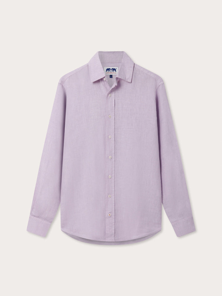 Men’s Lilac Abaco Linen Shirt