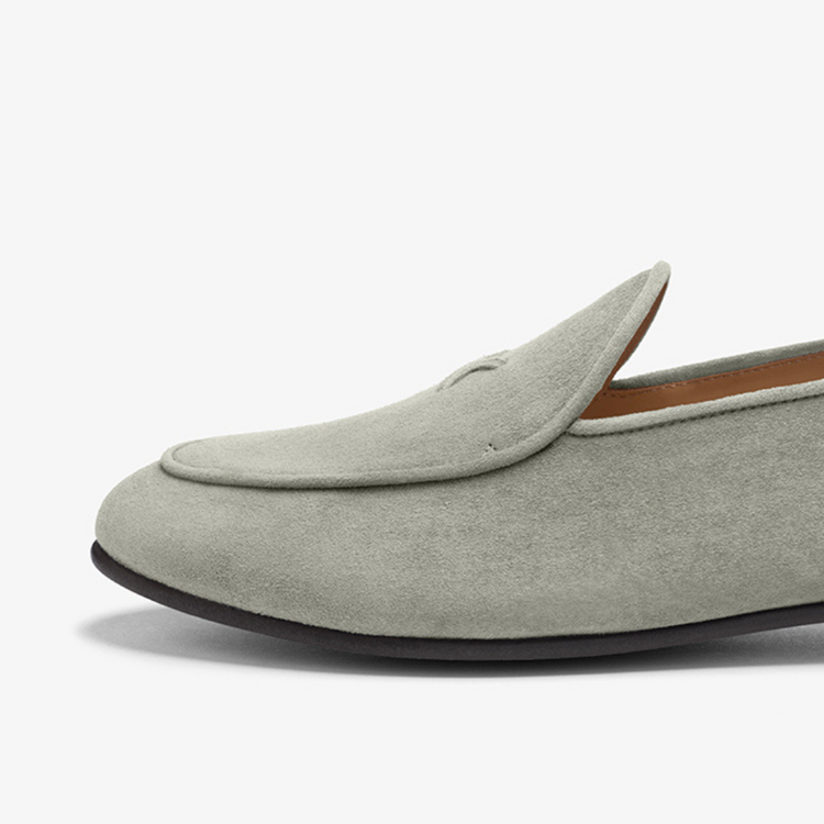 Men’s Olive Grey Suede Milano Loafer