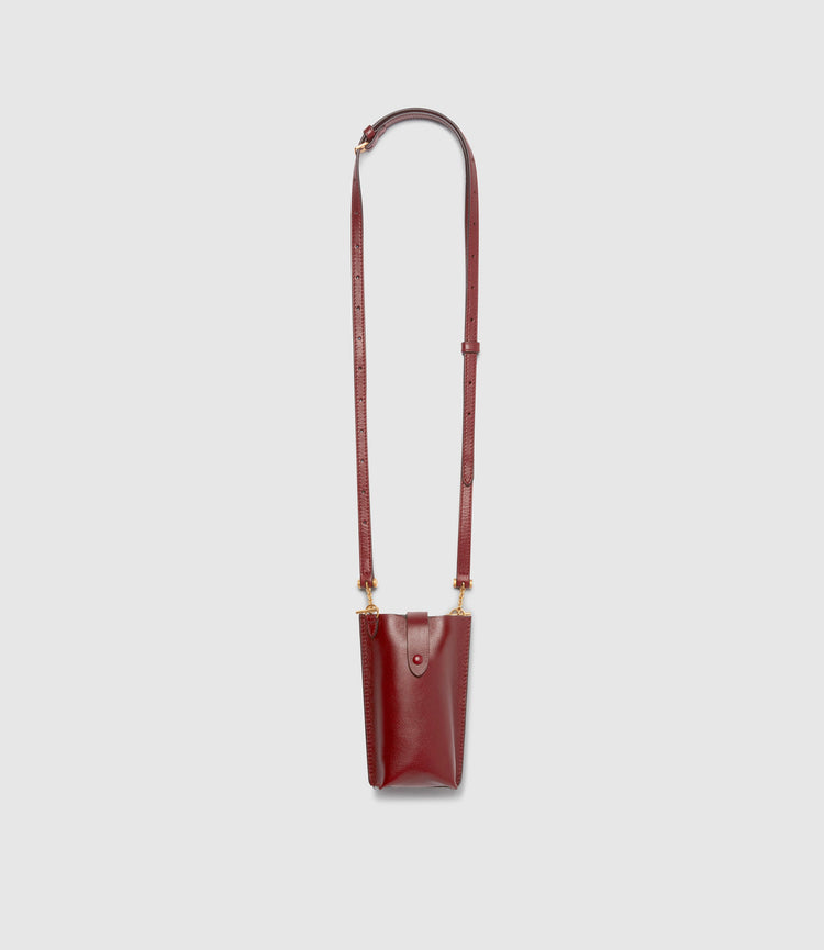 Minimalist Double Bag in Dark Cherry