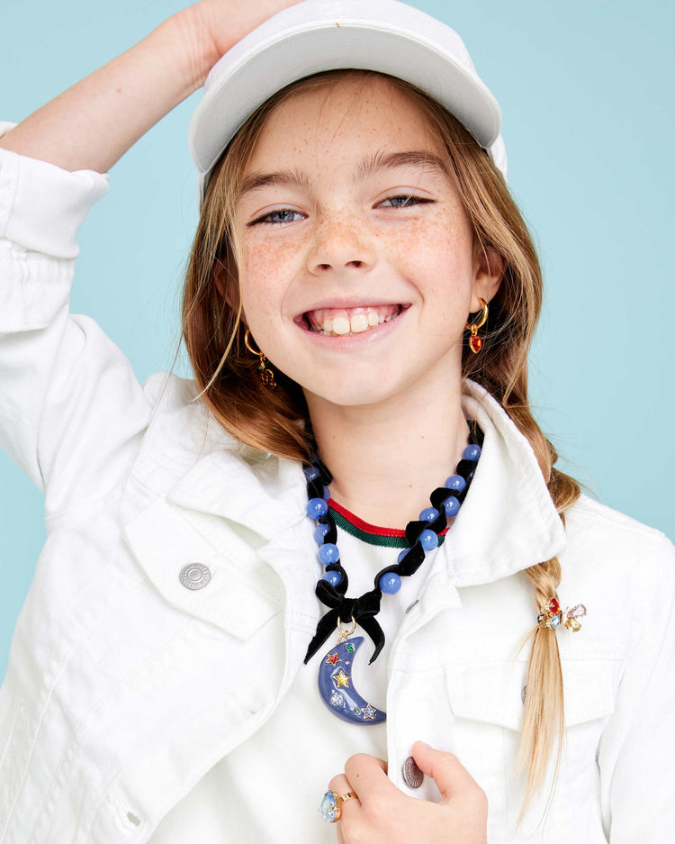 Blue Moon Glow in the Dark Necklace