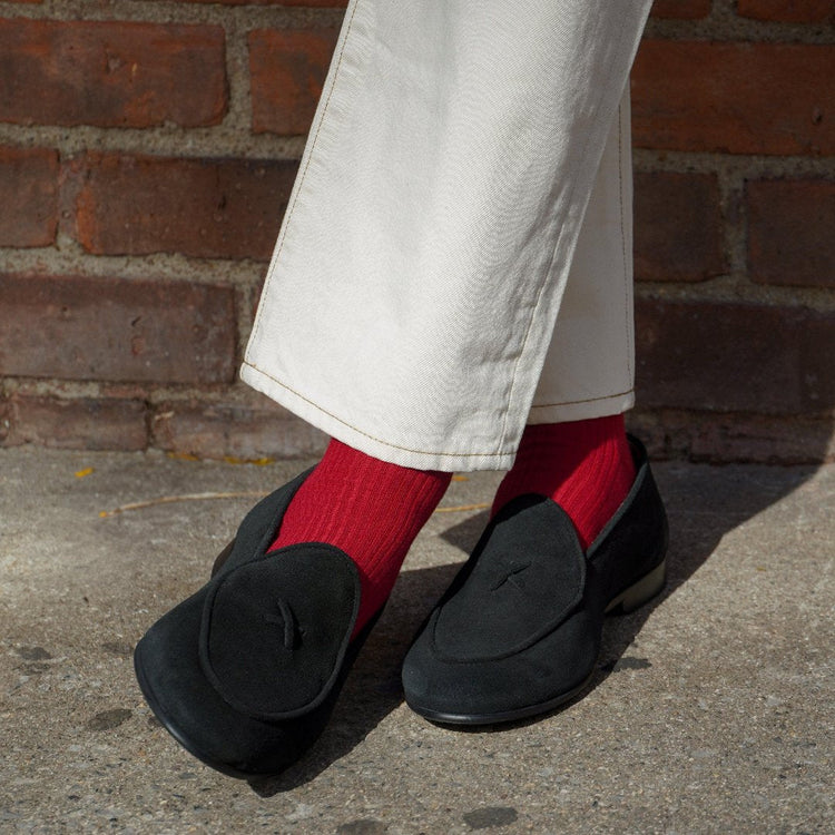 Men’s Black Suede Milano Loafer