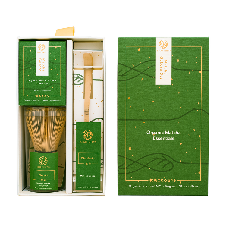 Organic Matcha Essentials | Organic Green Tea, Whisk, Scoop