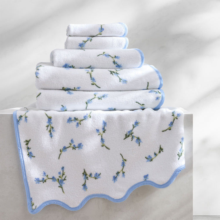 Floral Scallop Towel