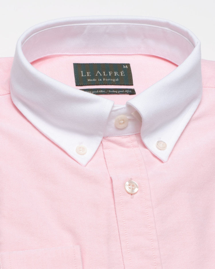 ‘Le Original’ Pink Contrast Oxford Shirt
