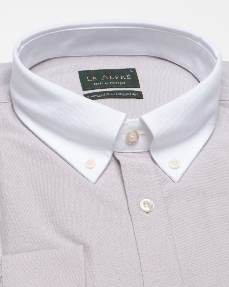 ‘Le Original’ Gray Contrast Oxford Shirt