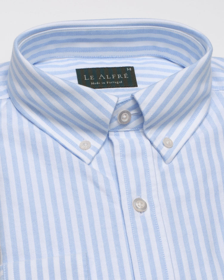 Thick Stripe Light Blue Oxford Shirt