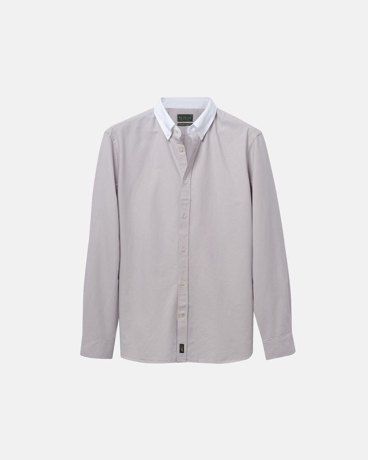 ‘Le Original’ Gray Contrast Oxford Shirt